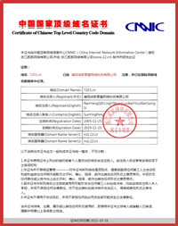 中國國家頂級域名證書